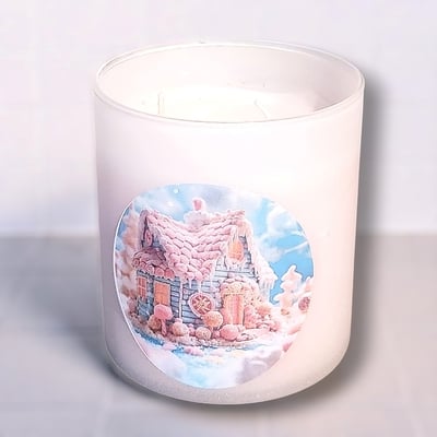 Candyland Christmas Candle