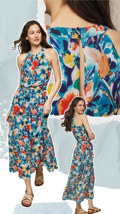 Floral Sleeveless Dress - CLEARANCE