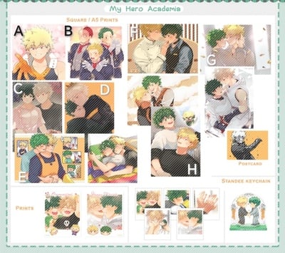 My Hero Academia Sticker Prints