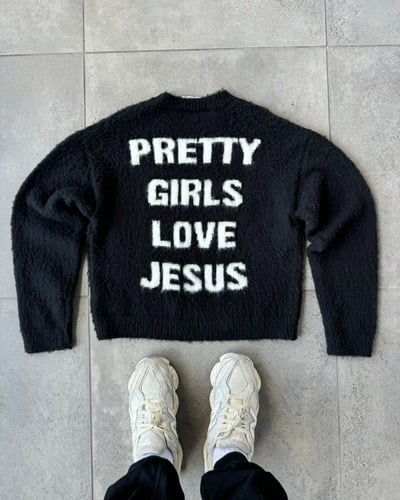 PRETTY GIRL LOVE JESUS SWEATER