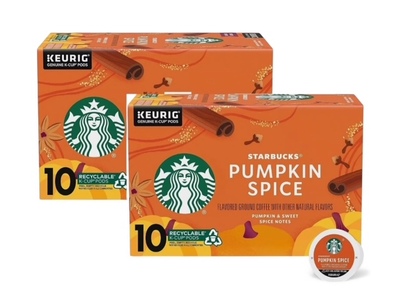 Starbucks Pumpkin Spice Limited Edition K-Cup Pods 10 Cups