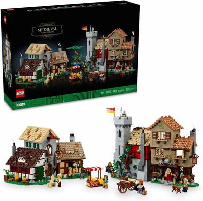 LEG Icons Medieval Town Square Building Set for Adults