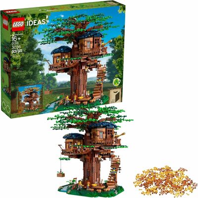 LEG Ideas Tree House 21318, Model Construction Set for 16 Plus Year Olds with 3 Cabins,