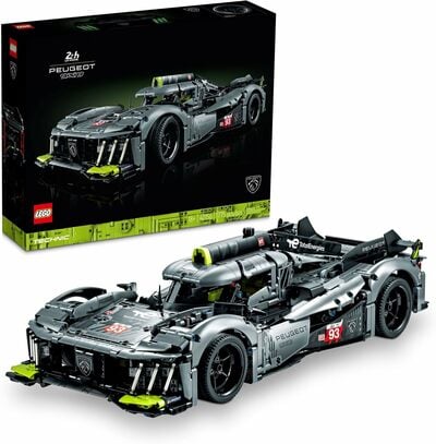 LEG Technic Peugeot 9X8 24H Le Mans Hybrid Hypercar 42156 Collectible Race Car Building Kit