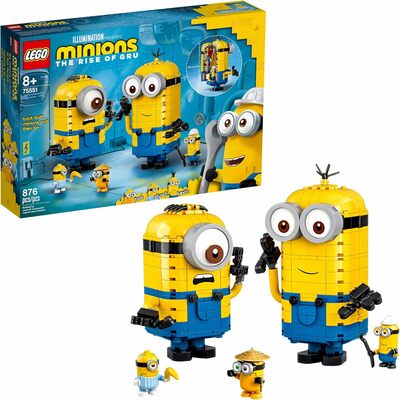 Leg Minions: The Rise of Gru: Brick-Built Minions and Their Lair (75551) Building Set for Kids
