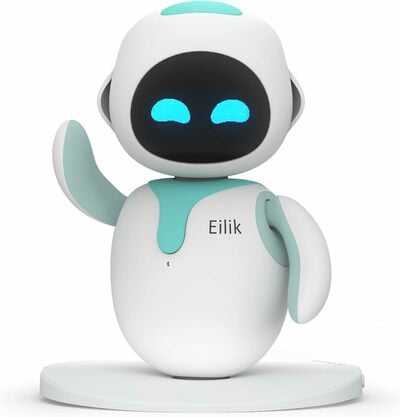 ENERGIZE LAB Eilik – Cute Robot Pets for Kids and Adults, Your Perfect Interactive Companion at Home or Workspace,