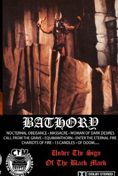 Bathory "Under The Sign of The Black Mark" Tape