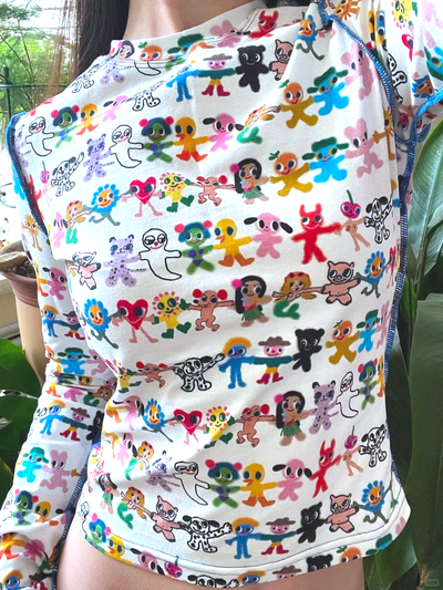 Y2K DOODLE PARTY LONG SLEEVE TEE