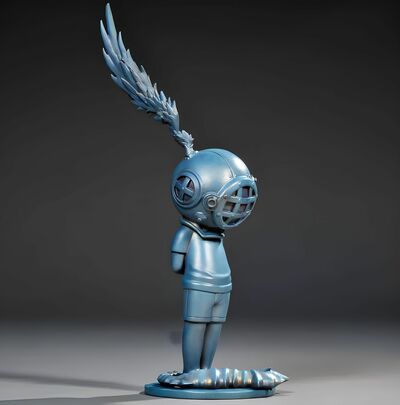 Bronze Sculpture by Sank Toys "The Void-Pass Away"