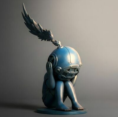 Bronze Sculpture by Sank Toys "The Void-The Sea"