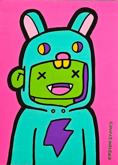 Drawing by Gaston Stones "Stones Kids Serie #6"