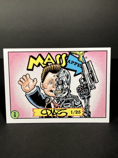 The Terminator Parody Mass Appeal Original Limited Edition Hand Painted Watercolor Sketch Card