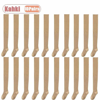 1-10Pairs Women’s Over-the-Knee Thigh High Socks Slouchy Boot Socks Non-Slip Slim Fit Long Stockings for Fall Winter Fashion