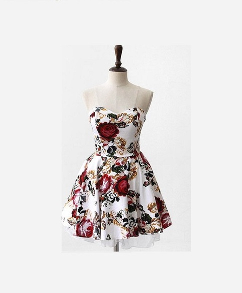 Vintage Floral Design Dress