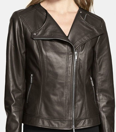 Handmade women brown Leather Jacket, women brown biker Leather Jacket, stylish women leather jacket