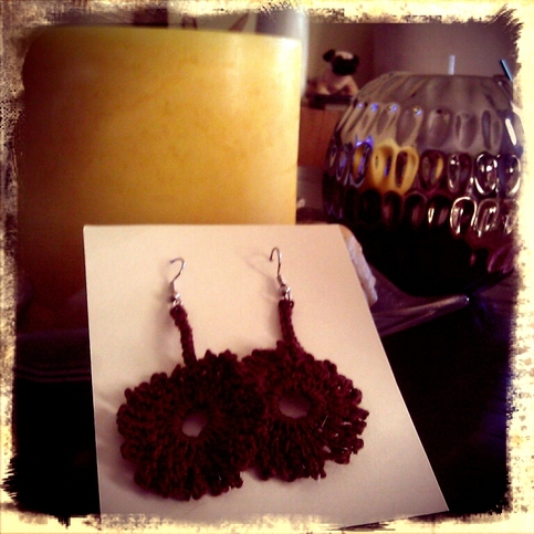 Crocheted earrings
