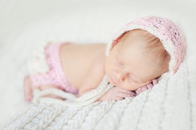 Lace stitch bonnet with matching diaper cover