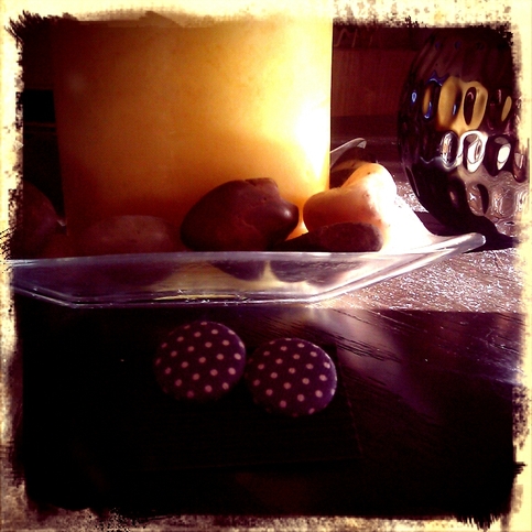 Dotted Bleu earrings