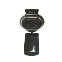 Double Optical Lens High Resolution Web Cam with Bulit-in Microphone, Black - Thumbnail 1