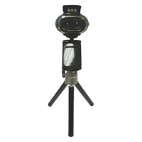 Double Optical Lens High Resolution Web Cam with Bulit-in Microphone, Black - Thumbnail 3