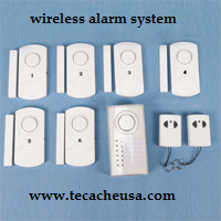 Wireless Home Security Alarm System with Remote (DIY), Set of 6 and 2 Remotes