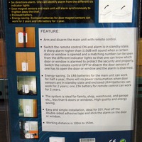 Wireless Home Security Alarm System with Remote (DIY), Set of 6 and 2 Remotes - Thumbnail 1