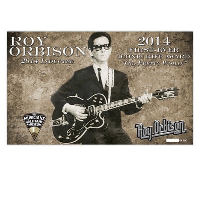 Limited edition musicians hall of fame iconic riff honor poster - Thumbnail 5
