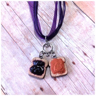 {necklace} peanut butter and jelly