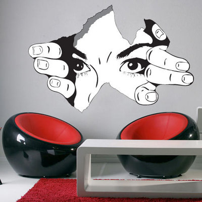 The Observer Torn Wall Effect Sticker Decal