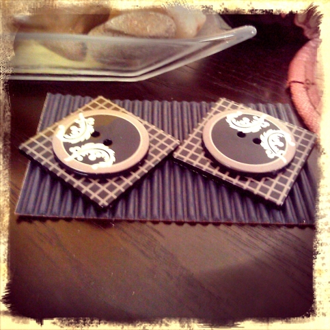 Multifaceted Tile earrings