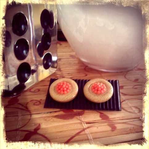Orange Medley earrings