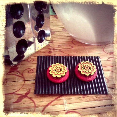 Goldenrod burst earrings