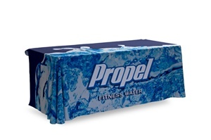 6ft Table Throw 3-sided with Custom Print