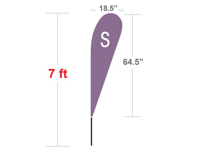 Teardrop Flag (Small) 7ft