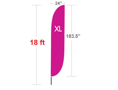 Feather Convex Flag (X-Large) 18ft