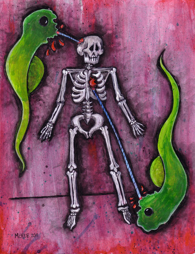 Marisol McKee Art - "Leeches"