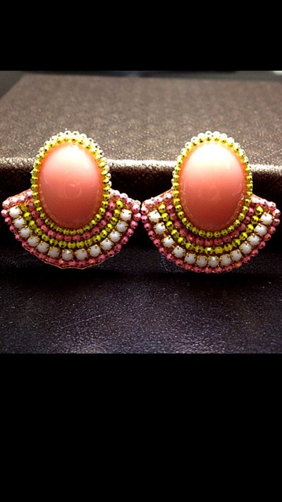 fashion multicolour stud earrings