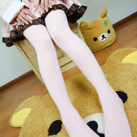 Pure Color  Thick Velvet Tights Free Ship SP140353 - Thumbnail 1