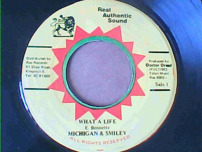 What a life/version-michigan & smiley-real authentic sound records-7"-vg