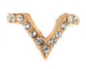 Rhinestone Chevron Midi Ring/Above the Knuckle Ring