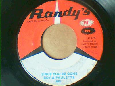 Since you're gone/i've lost my baby-roy & paulette/roy richards-randy's records-7"-vg