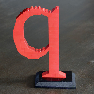 LEGO Lowercase Q (Times)