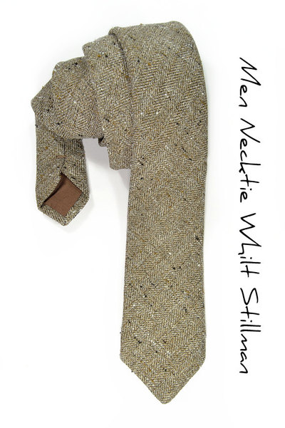 Mens Necktie- BROWN TEXTURED tie