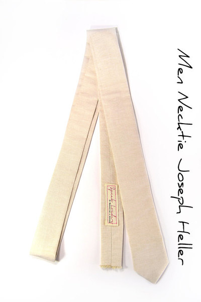 Khaki chambray necktie - Laid-Back necktie