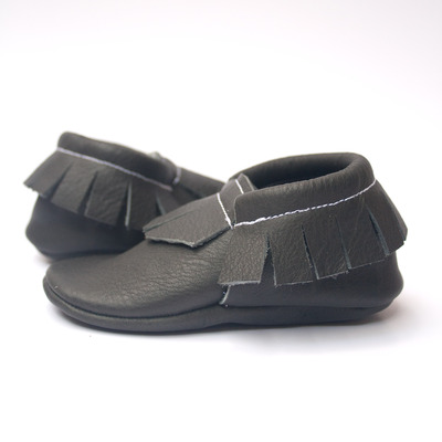 Anchor Grey Moccasins