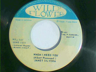 When i need you/instrumental-janet silvera-wold flower records-7"-vg