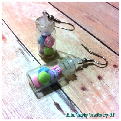 Out of stock {earrings} bottled tiny french macarons