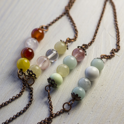 Lush Long Copper Necklace