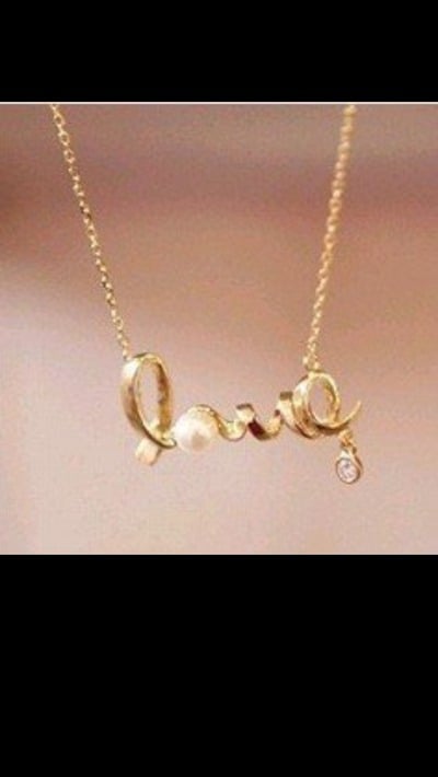 "love" necklace