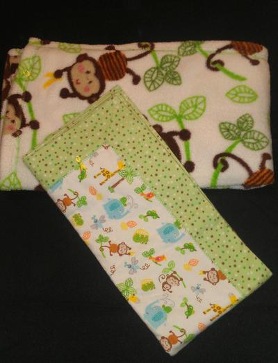 Swingin Monkey Blanket Set
